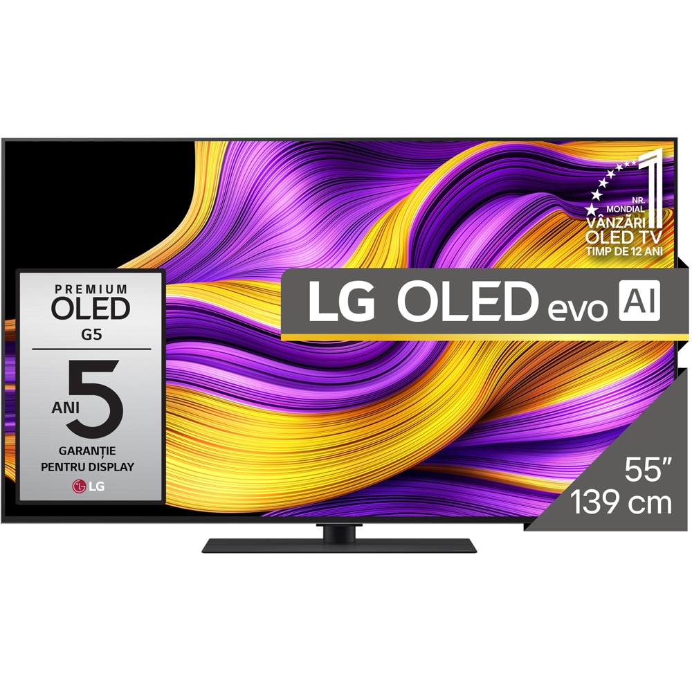 Televizor OLED Evo Smart LG 55G53LS, Ultra HD 4K, HDR, 139cm