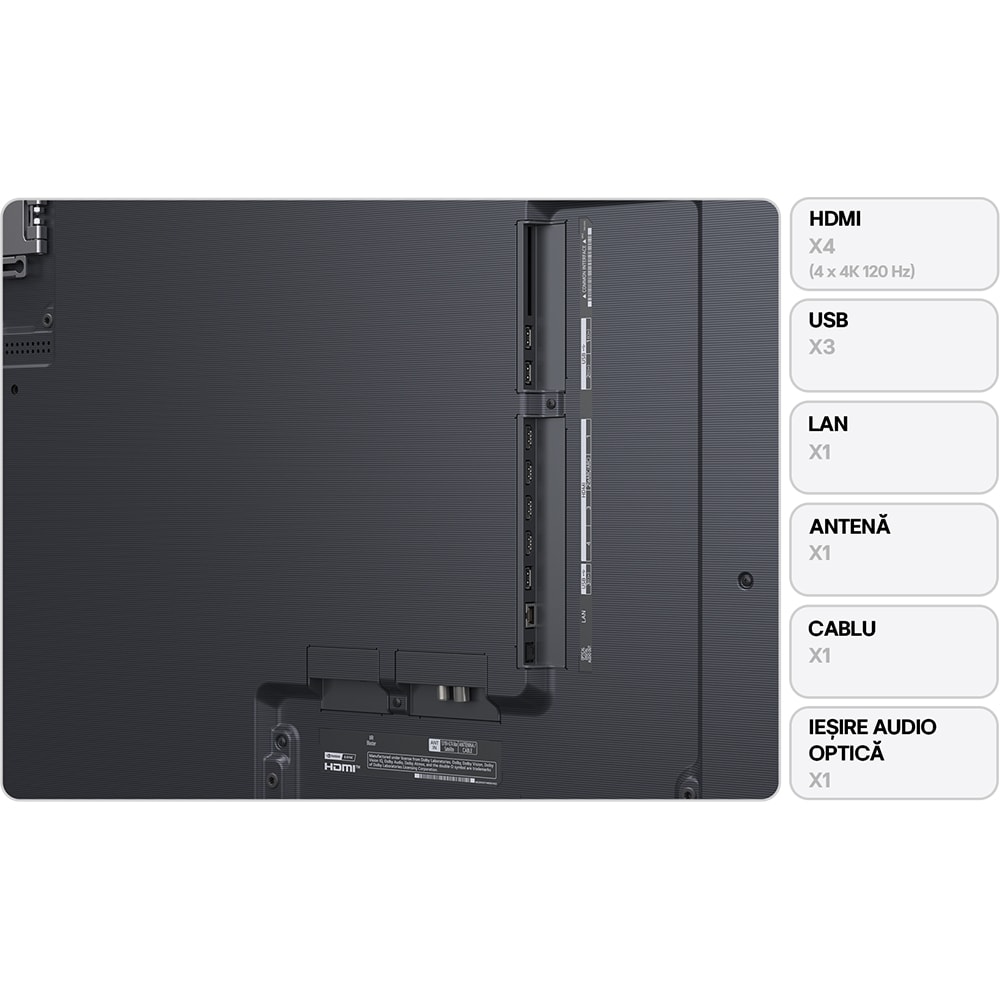 Televizor OLED Evo Smart LG 83G51LW, Ultra HD 4K, HDR, 210cm