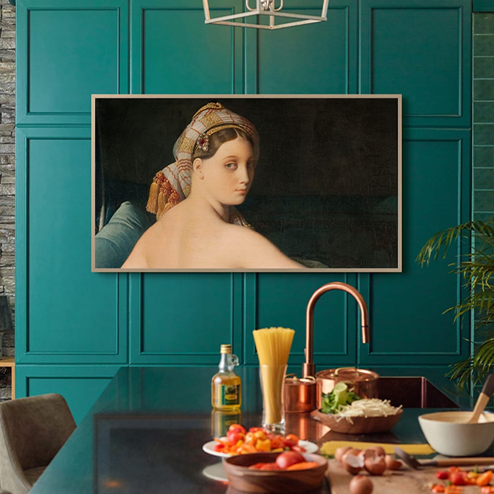 Televizor Lifestyle The Frame QLED SAMSUNG 55LS03BG, Ultra HD 4K, 138cm