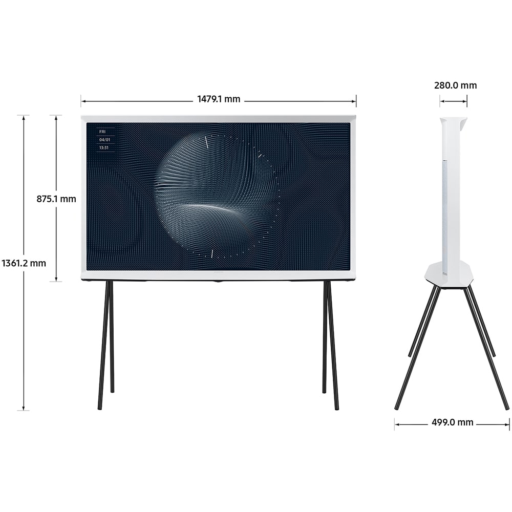 Televizor Lifestyle The Serif QLED SAMSUNG 65LS01BG, Ultra HD 4K, 163cm
