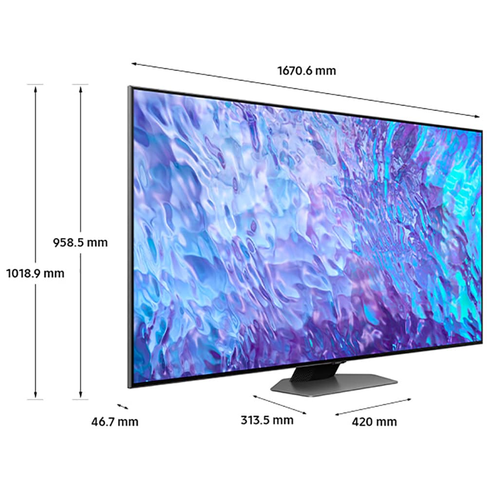 Televizor QLED Smart SAMSUNG 75Q80C, Ultra HD 4K, HDR, 189cm