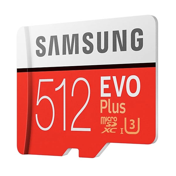 Card de memorie SAMSUNG EVO Plus MicroSDXC 512GB, Clasa 10 UHS-I, 100MBs, adaptor