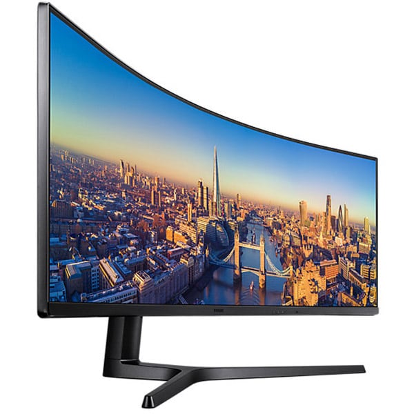 Monitor curbat LED VA SAMSUNG LC49J890DKUXEN, 49", UltraWide UHD, 144Hz, negru