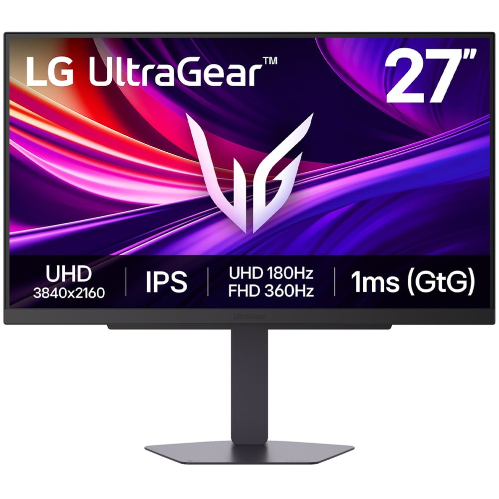 Monitor Gaming LED IPS LG UltraGear 27G810A-B, 27", 4K UHD, 180Hz, Dual Mode, AMD FreeSync Premium, HDR400, pivot, negru