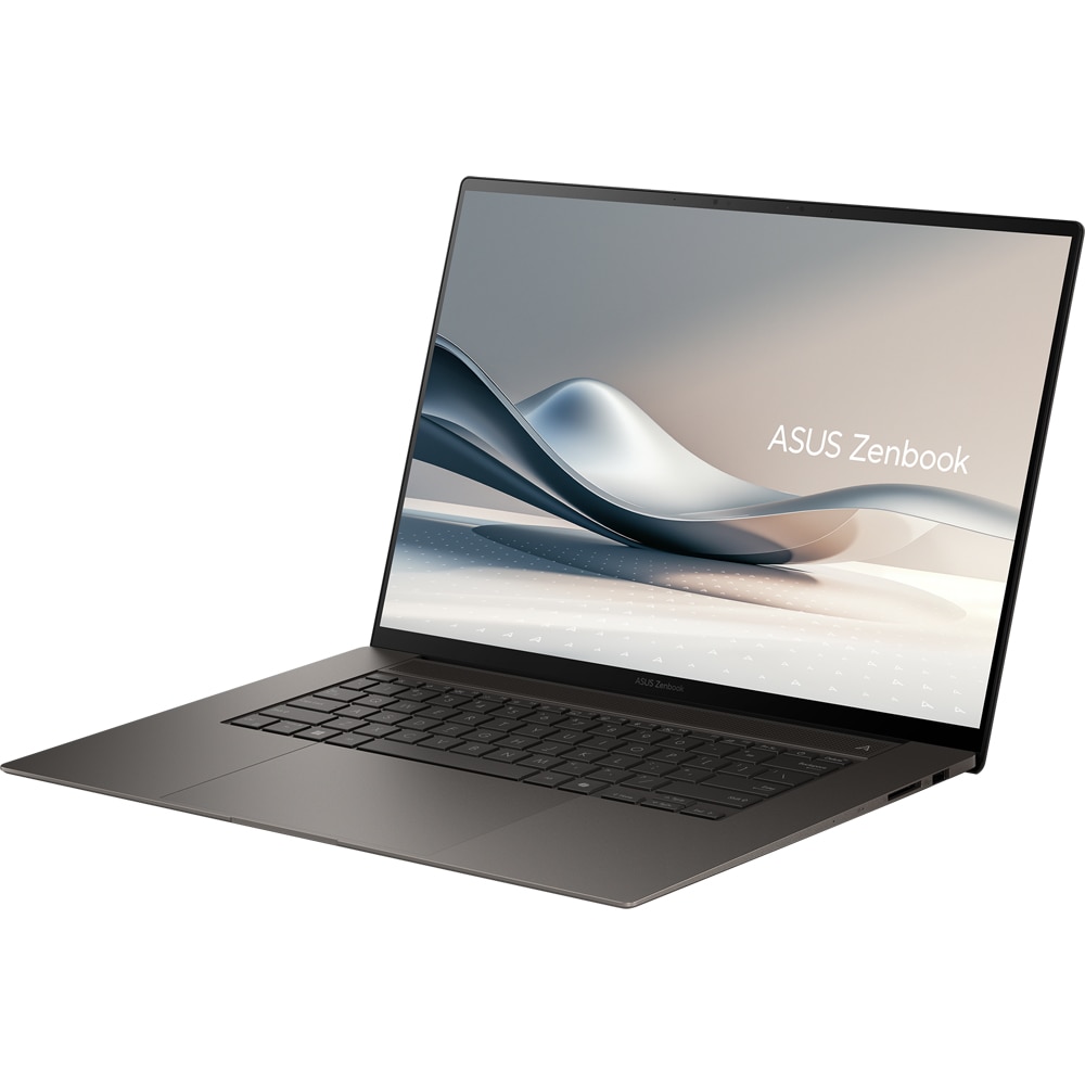 Laptop ASUS Zenbook 16 OLED UM5606WA-RJ240X, AMD Ryzen AI 9 HX 370 pana la 5.1GHz, 16" 3K, Touch, 32GB, SSD 1TB, AMD Radeon 890M Graphics, Windows 11 Pro, Zumaia Grey