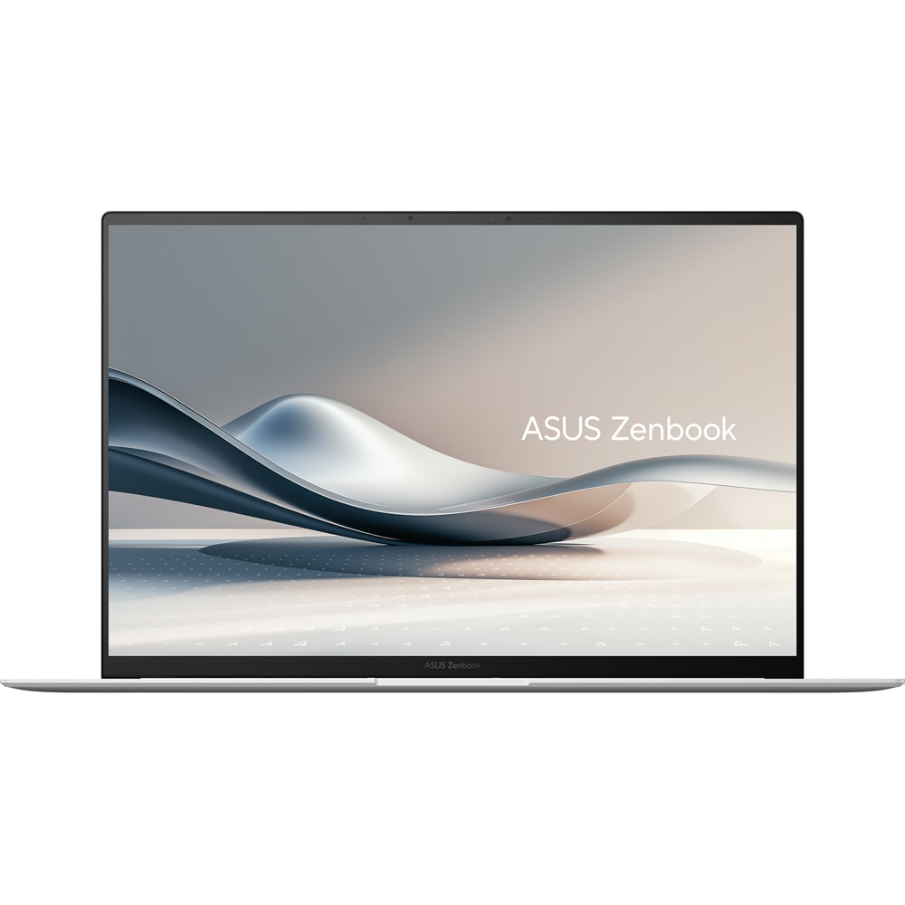 Laptop ASUS Zenbook 16 OLED UM5606WA-RK276X, AMD Ryzen AI 9 HX 370 pana la 5.1GHz, 16" 3K, 32GB, SSD 1TB, AMD Radeon 690M Graphics, Windows 11 Pro, Scandinavian White