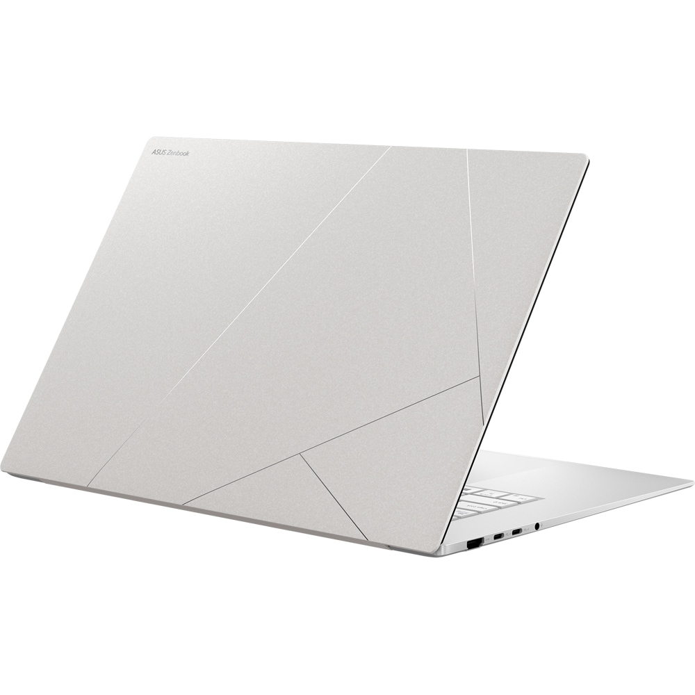 Laptop ASUS Zenbook 16 OLED UM5606WA-RK276X, AMD Ryzen AI 9 HX 370 pana la 5.1GHz, 16" 3K, 32GB, SSD 1TB, AMD Radeon 690M Graphics, Windows 11 Pro, Scandinavian White