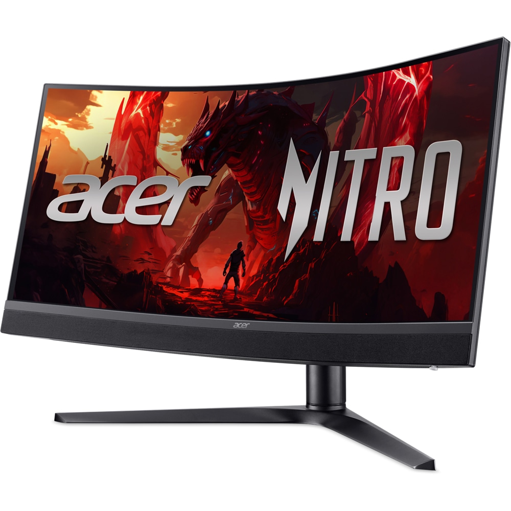 Monitor Gaming curbat LED VA ACER Nitro XZ343CURX0, 34", WQHD, 200 Hz, AMD FreeSync Premium, HDR 400, boxe, negru