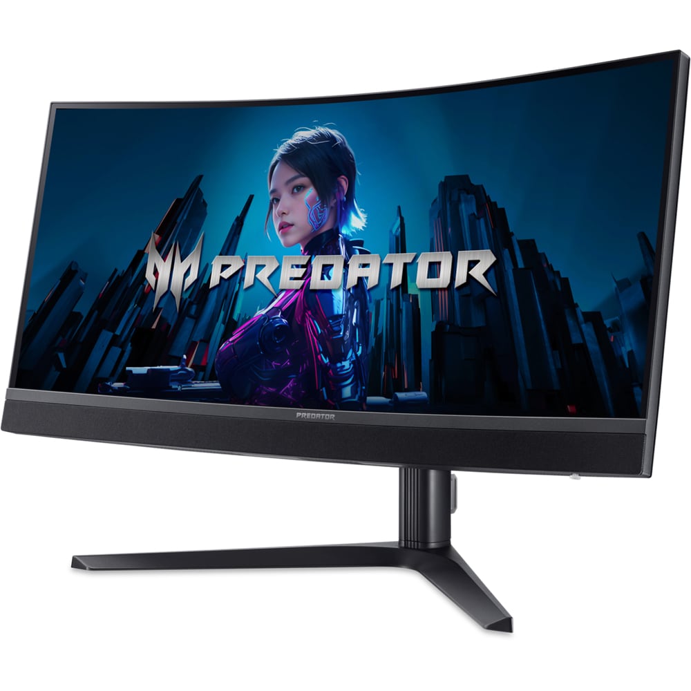 Monitor Gaming curbat miniLED VA ACER Predator X34X0, 34", WQHD, 200 Hz, AMD FreeSync Premium, HDR 1000, boxe, negru