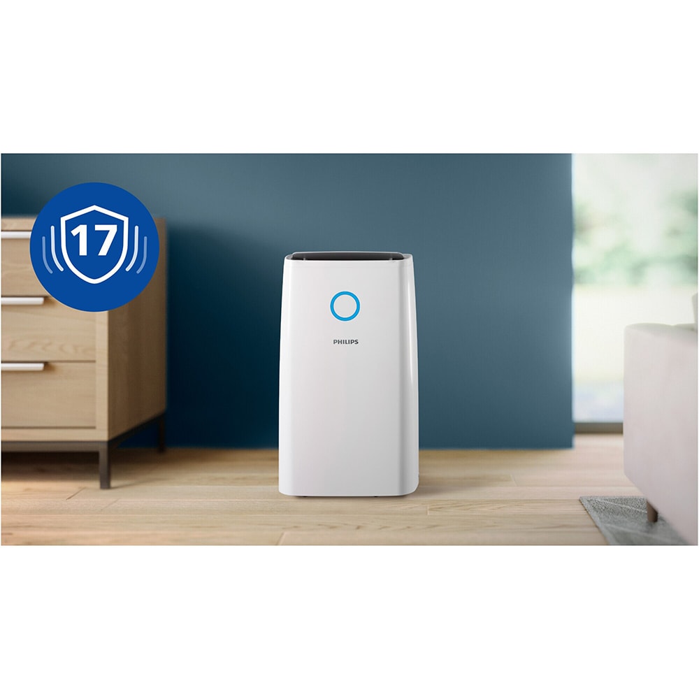 Dezumidificator aer PHILIPS DE3306/11, 34.3l/zi, 258W, 45dB, alb