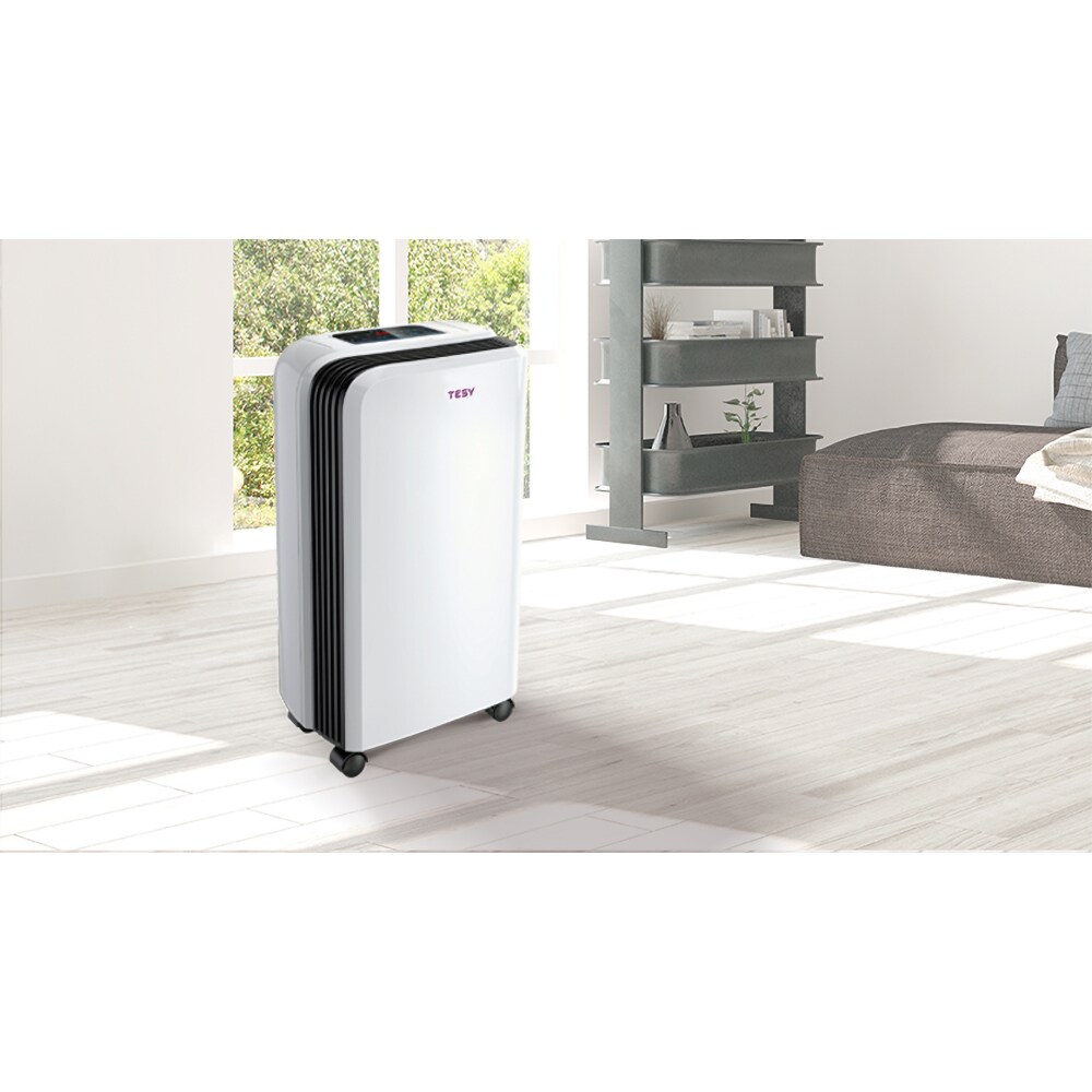 Dezumidificator aer TESY DHF10CEL, 10l/24h, 245W, alb-negru