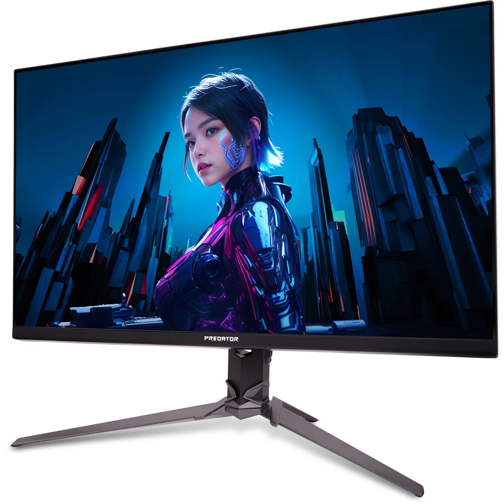 Monitor Gaming LED IPS ACER Predator XB323QUP, 31.5", QHD, 180 Hz, AMD FreeSync, HDR10, boxe, negru