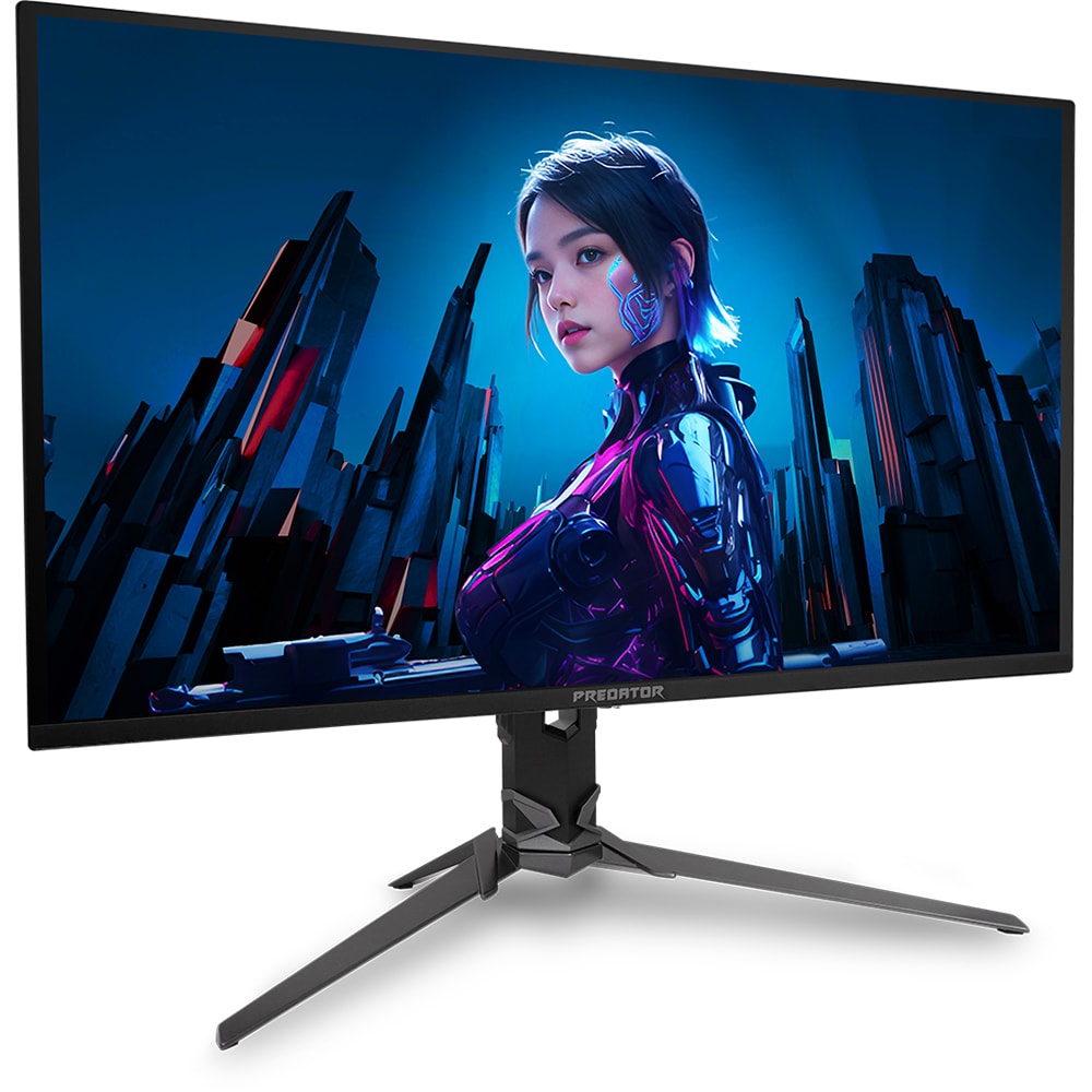 Monitor Gaming QD-OLED ACER Predator X32 X5, 31.5", 4K UHD, 240Hz, AMD FreeSync Premium, HDR 400, negru