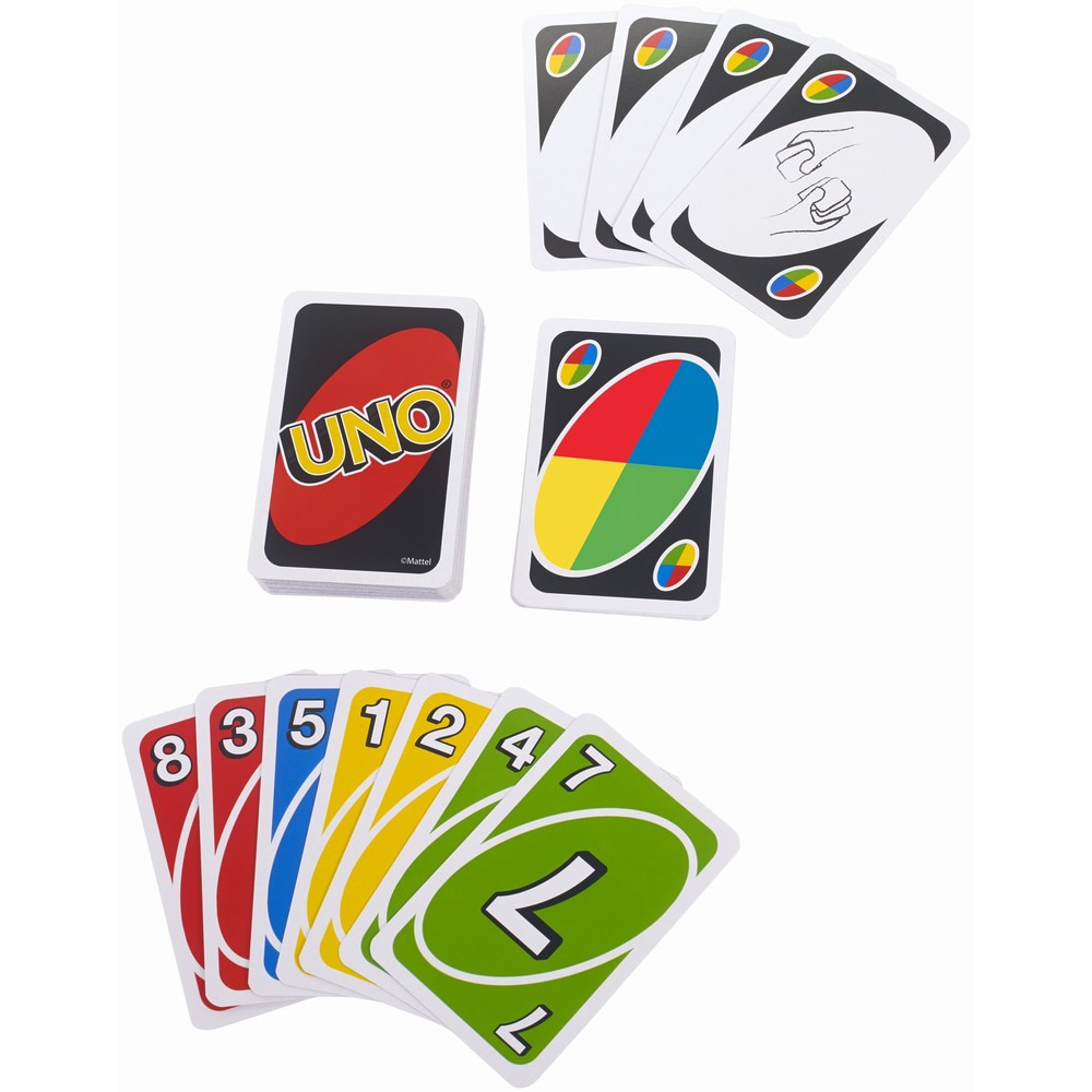 Joc de societate MATTEL Uno Clasic MTW2085, 7 ani+, 2-10 jucatori