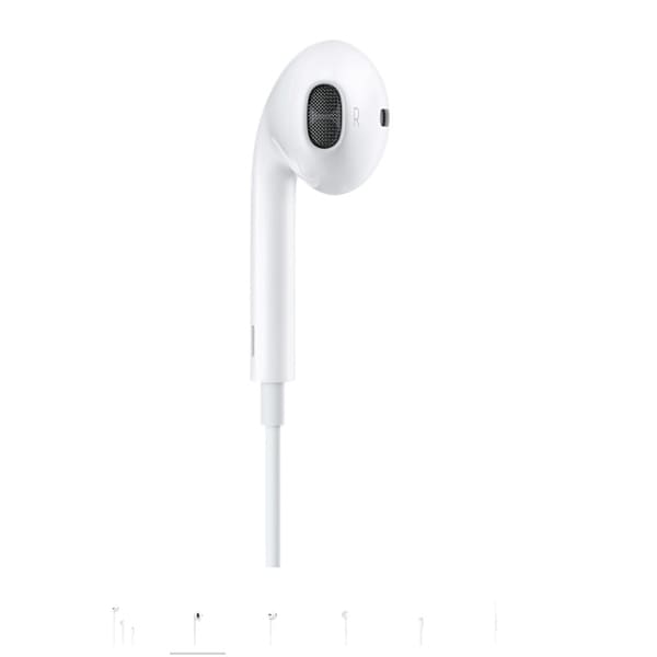 Casti APPLE EarPods MTJY3ZM/A, Cu Fir, In-ear, Microfon, Conector USB-C, alb