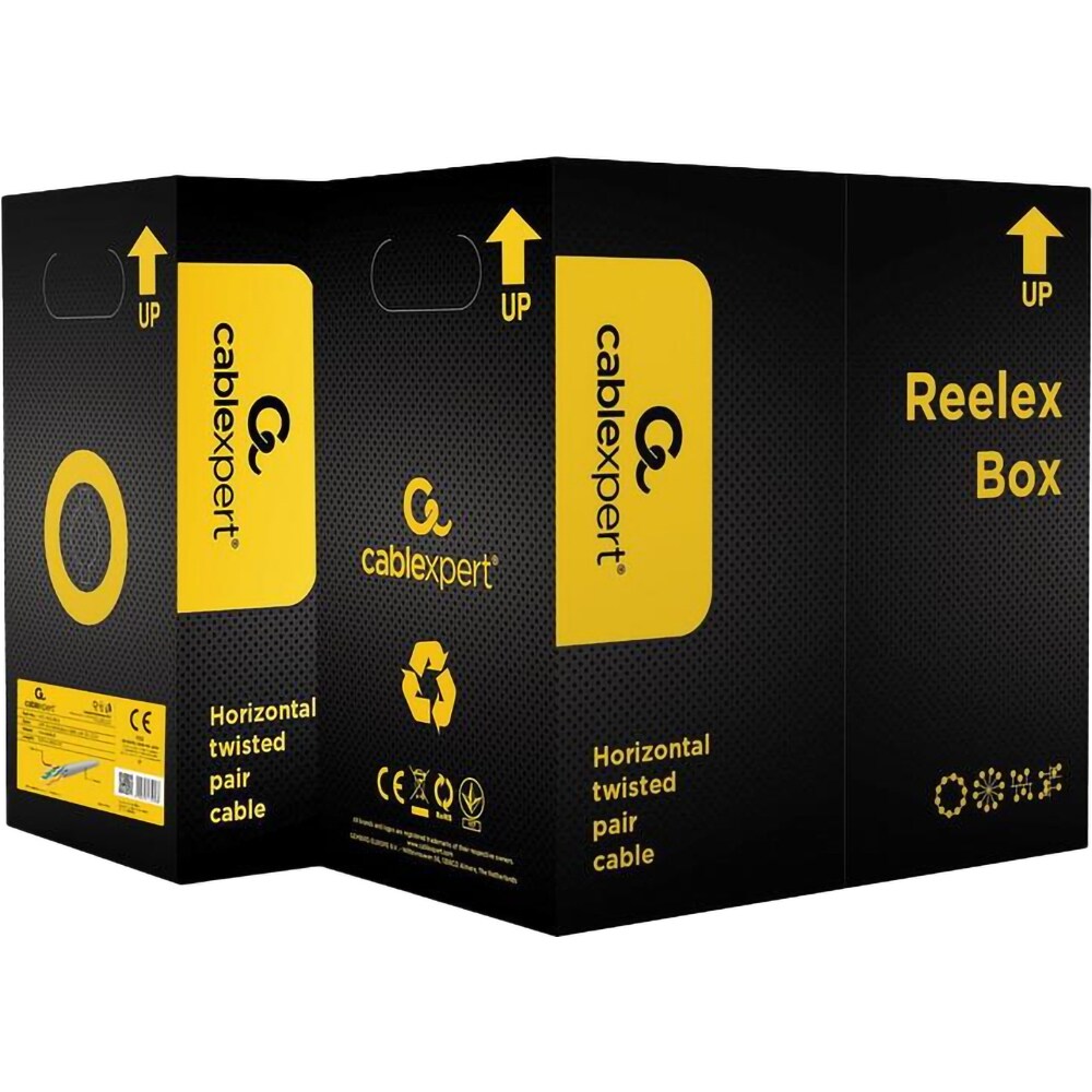 Cablu de retea UTP CAT5e GEMBIRD UPC-5004E-L, 305 m, gri