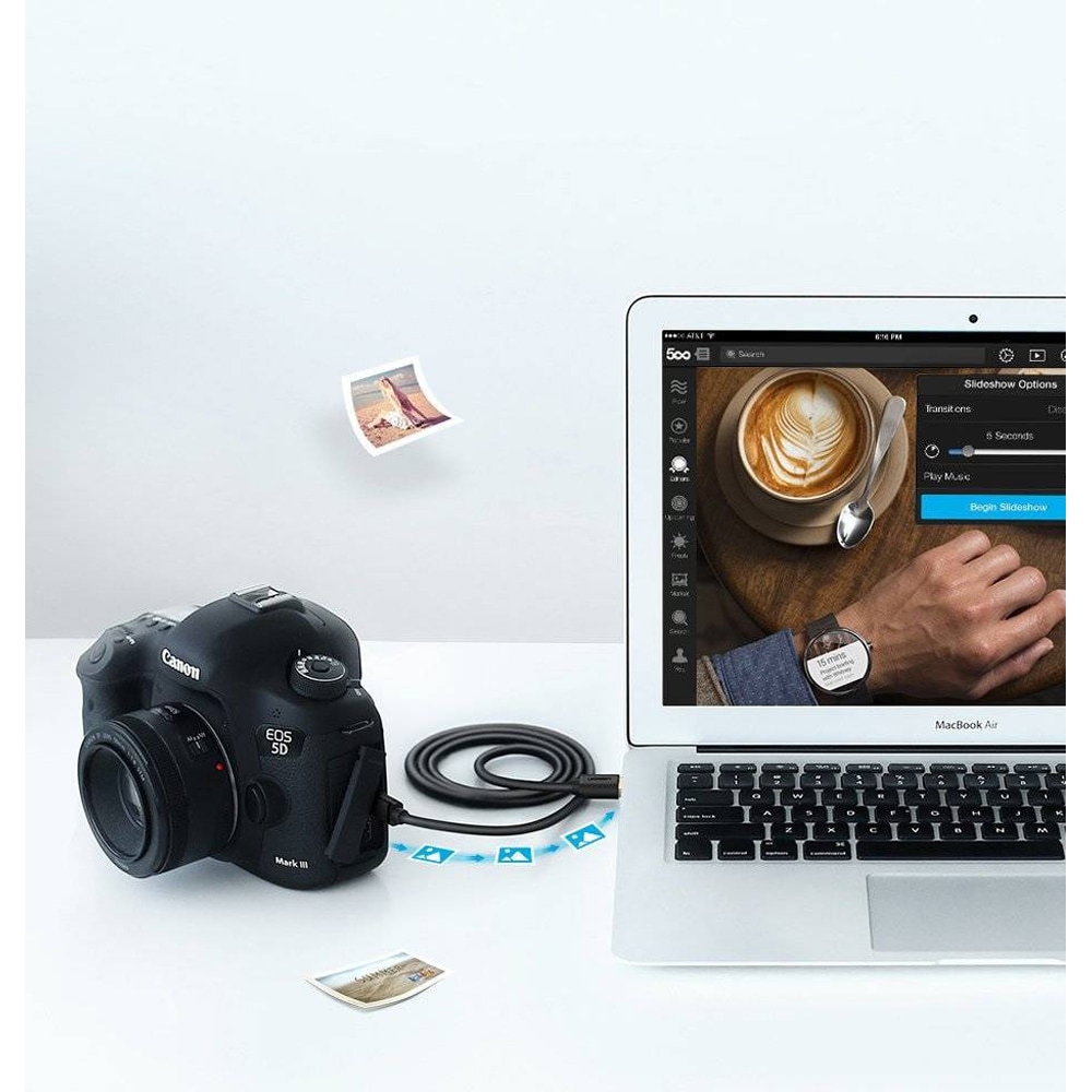 Cablu de date USB A - mini USB B UGREEN 10355, 1m, negru