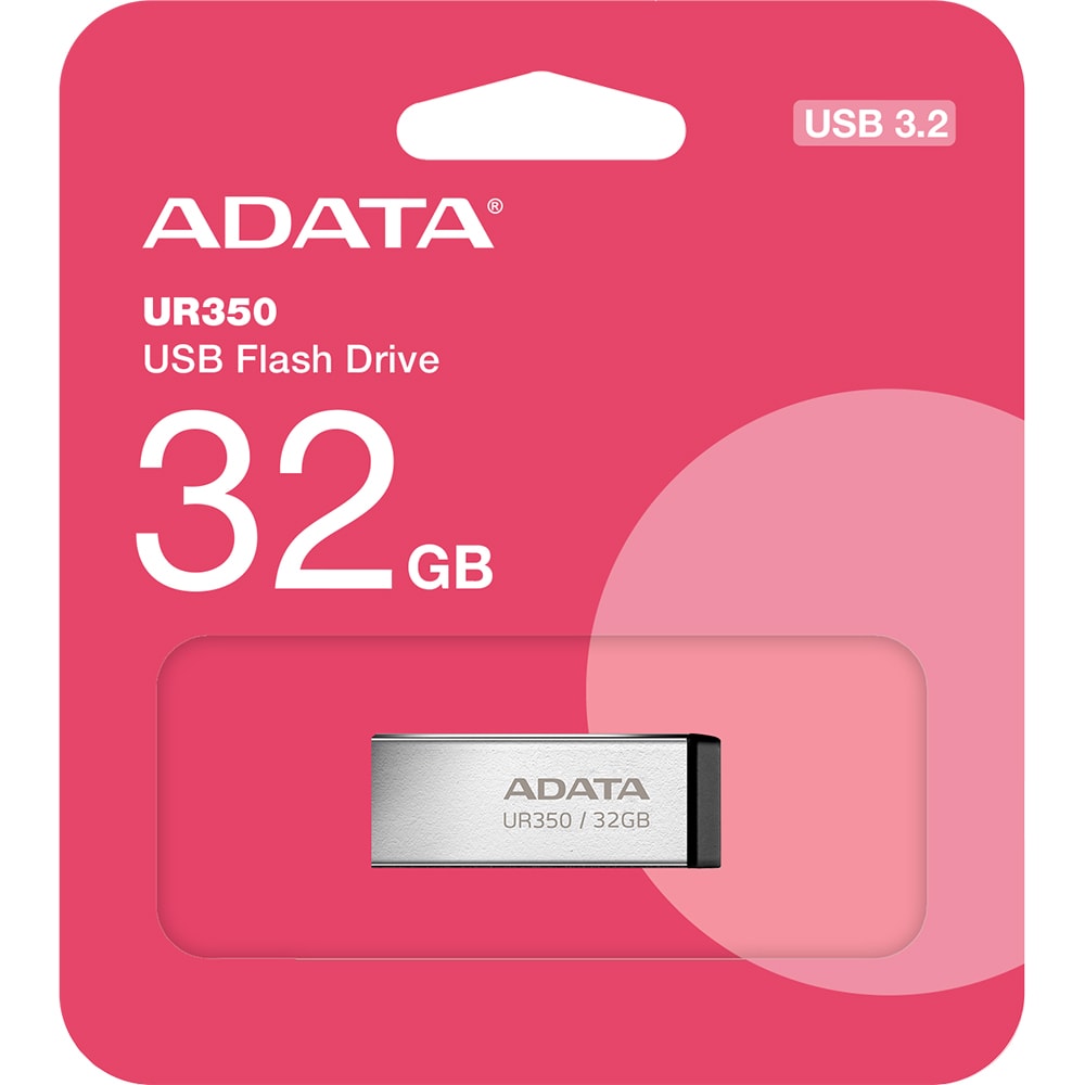 Memorie USB ADATA UR350, 32GB, USB 3.2 Gen 1, gri