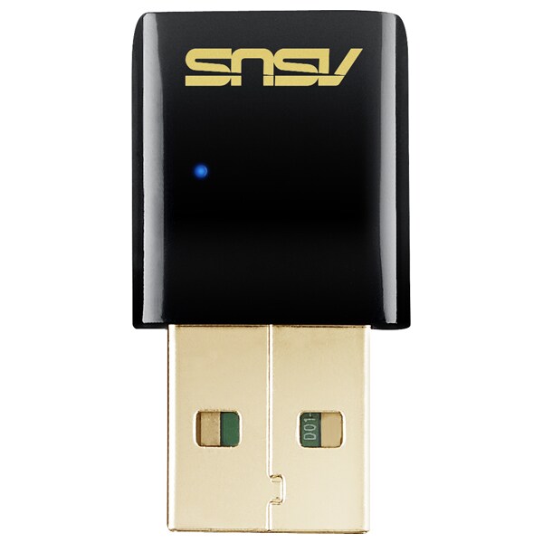 Adaptor USB Wireless ASUS USB-AC51 AC600, Dual-Band 150 + 433 Mps, negru