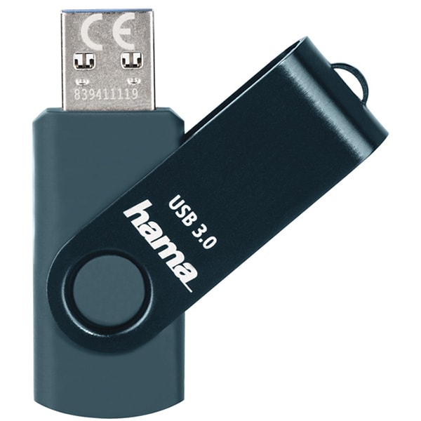 Memorie USB HAMA Rotate 182464, 64GB, USB 3.0, albastru