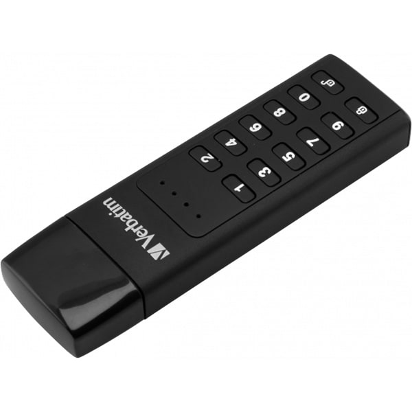Memorie USB VERBATIM Keypad Secure, 128GB, USB 3.0, negru