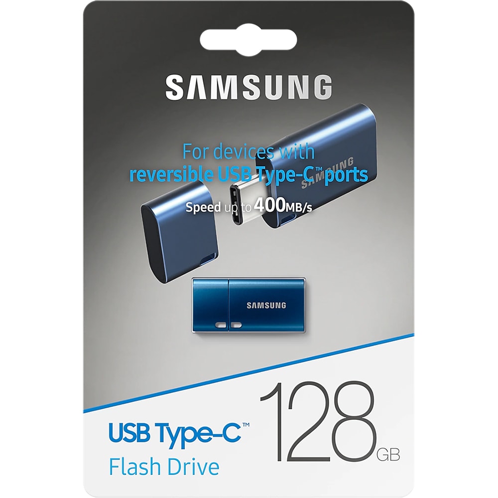 Memorie USB SAMSUNG MUF-128DA/APC, 128GB, USB 3.1 Type C, albastru