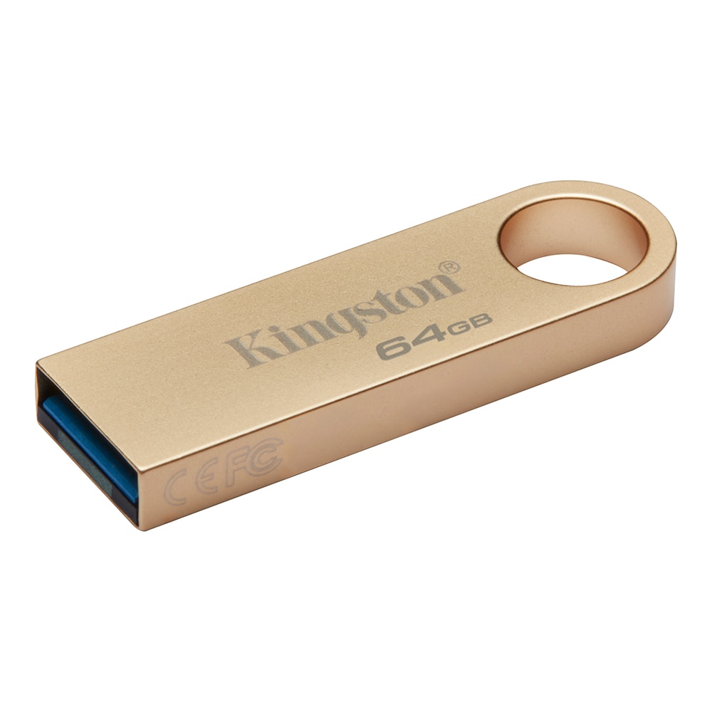 Memorie USB KINGSTON DataTraveler SE9 G3, 64GB, USB 3.2, auriu