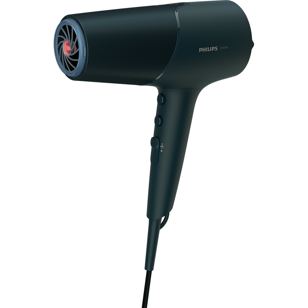 Uscator de par PHILIPS Seria 5000 BHD512/00, 2300W, 2 viteze, 3 trepte temperatura, ThermoShield, verde inchis