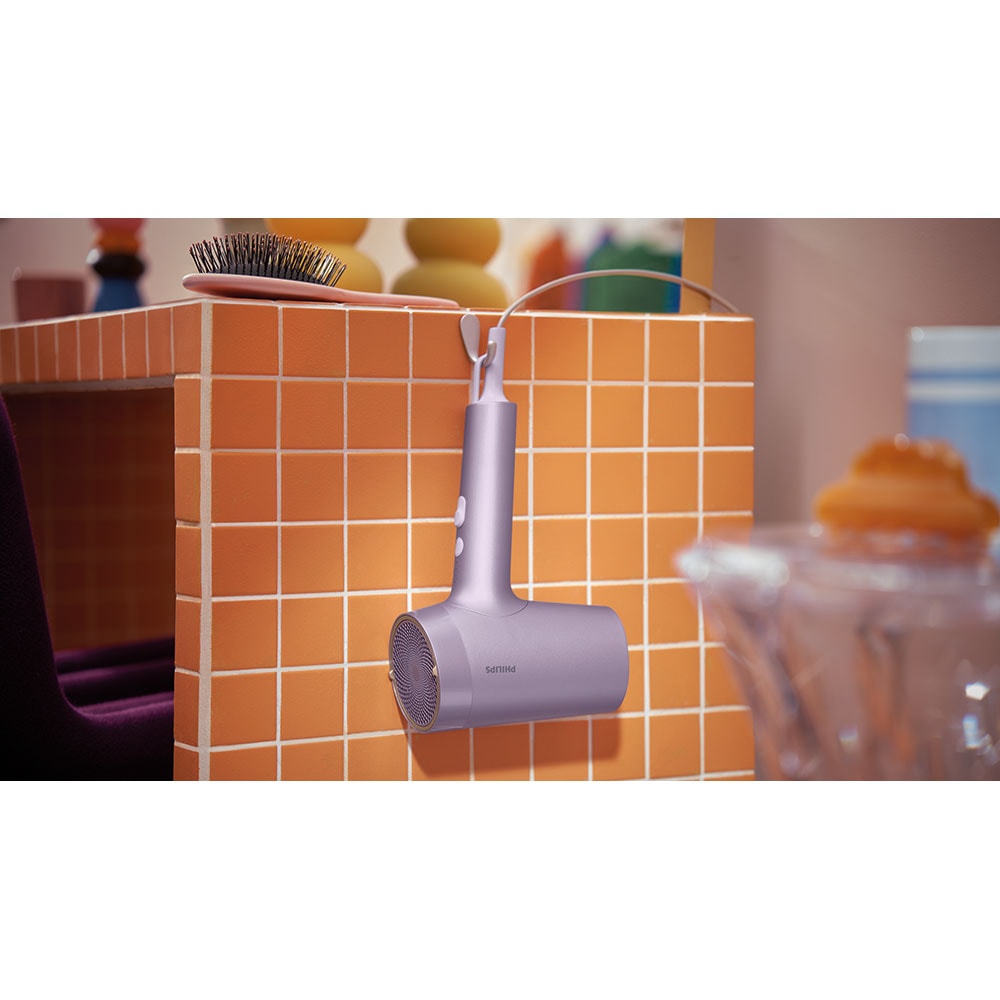 Uscator de par PHILIPS BHD720/10, 1800W, 2 viteze, Thermoshield Advanced, mov