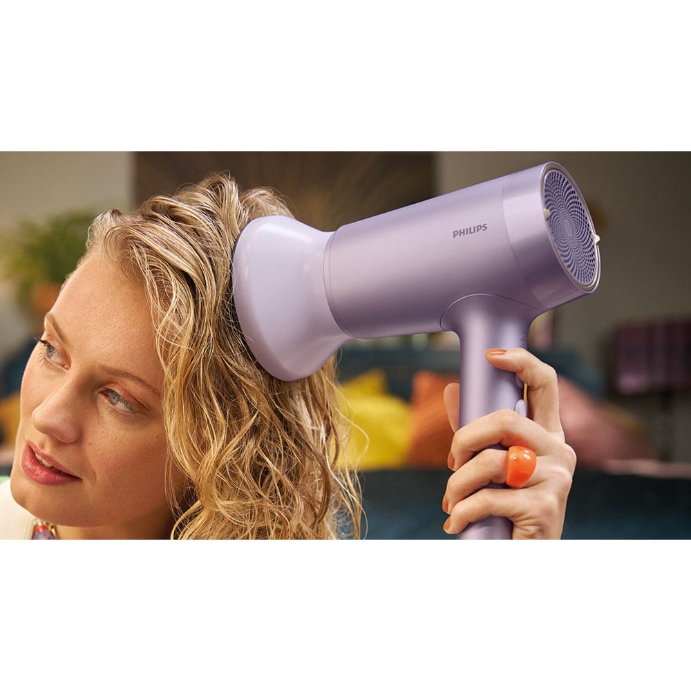 Uscator de par PHILIPS BHD720/10, 1800W, 2 viteze, Thermoshield Advanced, mov