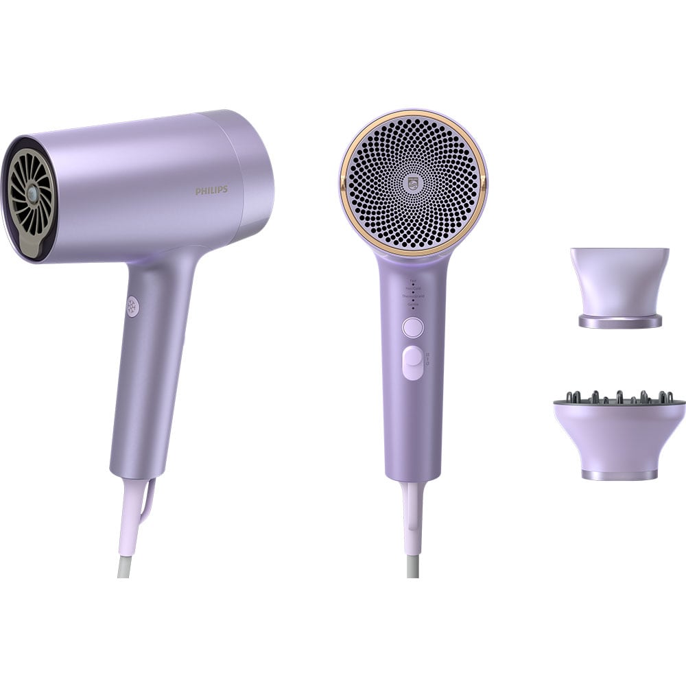 Uscator de par PHILIPS BHD720/10, 1800W, 2 viteze, Thermoshield Advanced, mov