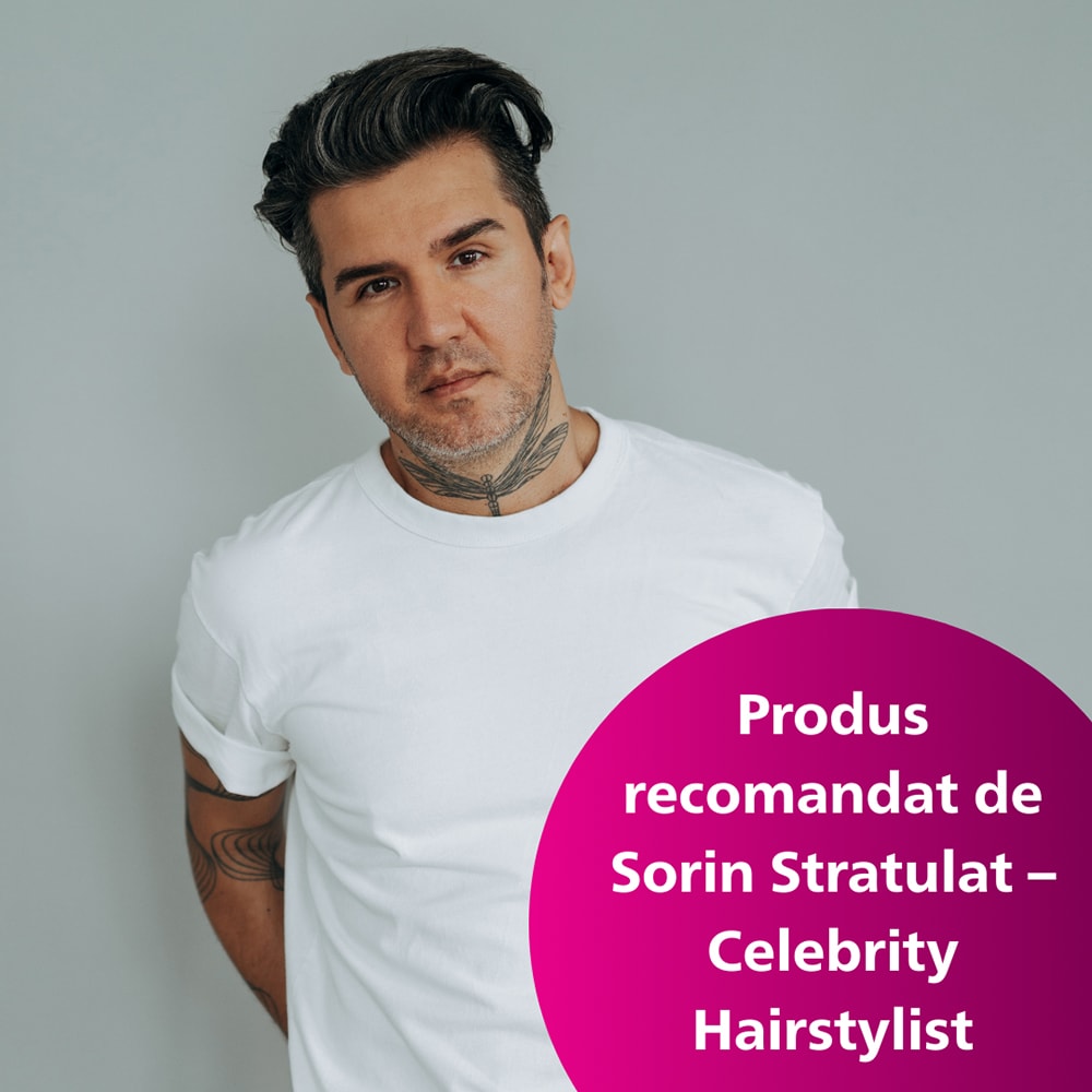 Uscator de par PHILIPS Seria 7000 BHD723/10, 1800W, 2 viteze, 4 trepte temperatura, ThermoShield, bej