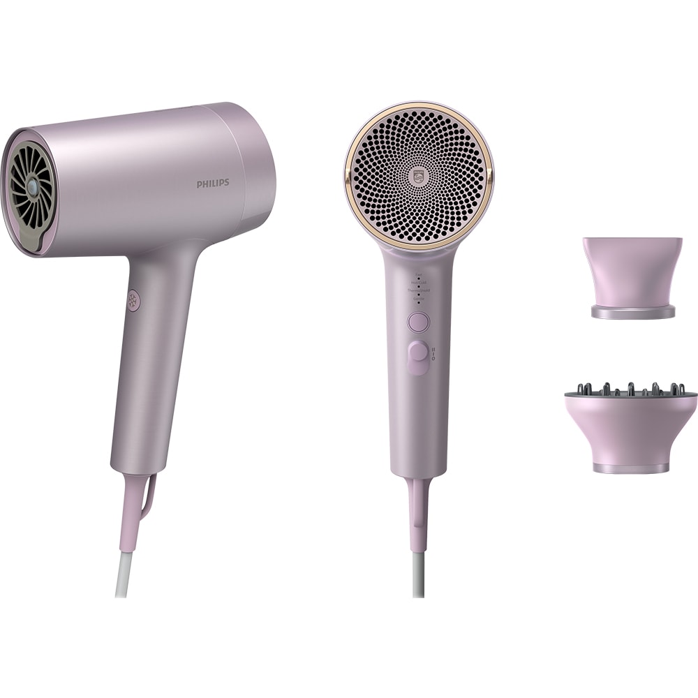 Uscator de par PHILIPS Seria 7000 BHD723/10, 1800W, 2 viteze, 4 trepte temperatura, ThermoShield, bej