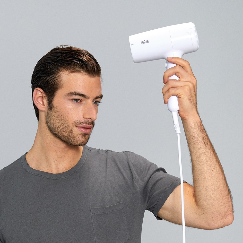 Uscator de par BRAUN BRHD210E, 2100W, 2 viteze, 3 trepte temperatura, alb