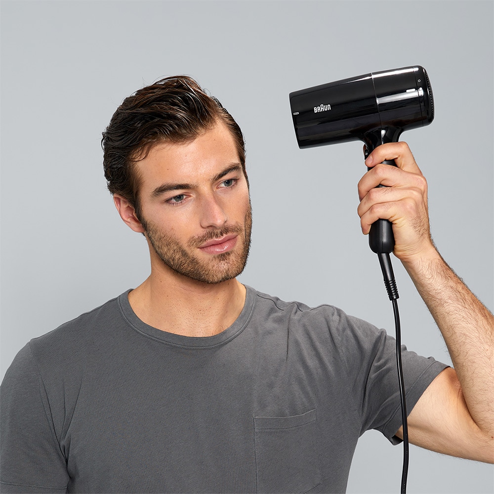 Uscator de par BRAUN BRHD225E, 2200W, 2 viteze, 3 trepte temperatura, negru