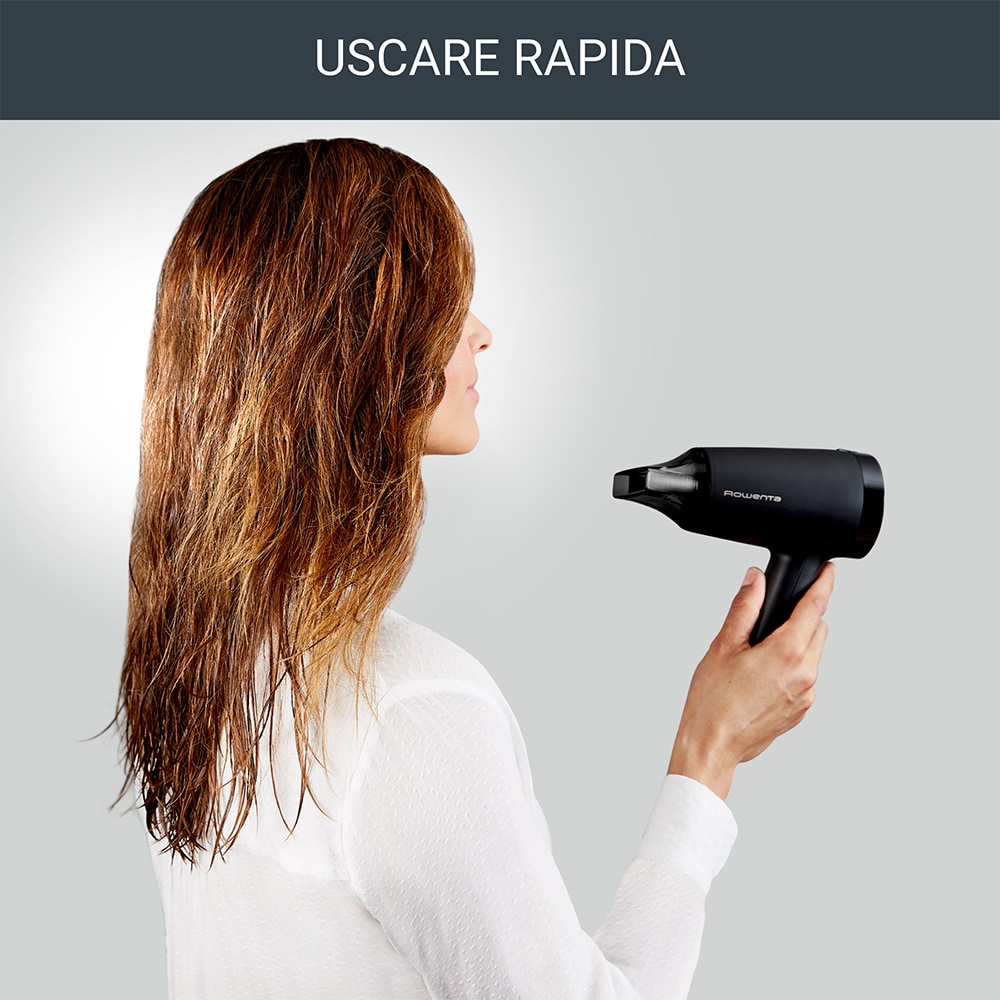 Uscator de par ROWENTA Express Style CV1801F0, 1600W, 2 viteze, negru