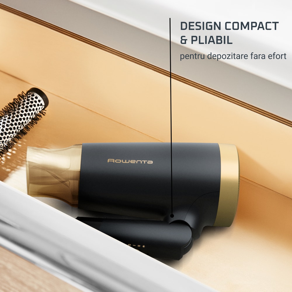 Uscator de par ROWENTA ROWENTA Express CV1830F0, 1600W, 2 viteze, 2 trepte temperatura, negru