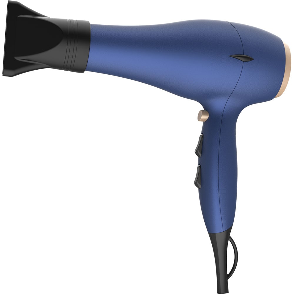 Uscator de par MYRIA MY4881, 2200W, 2 viteze, 3 trepte temperatura, albastru
