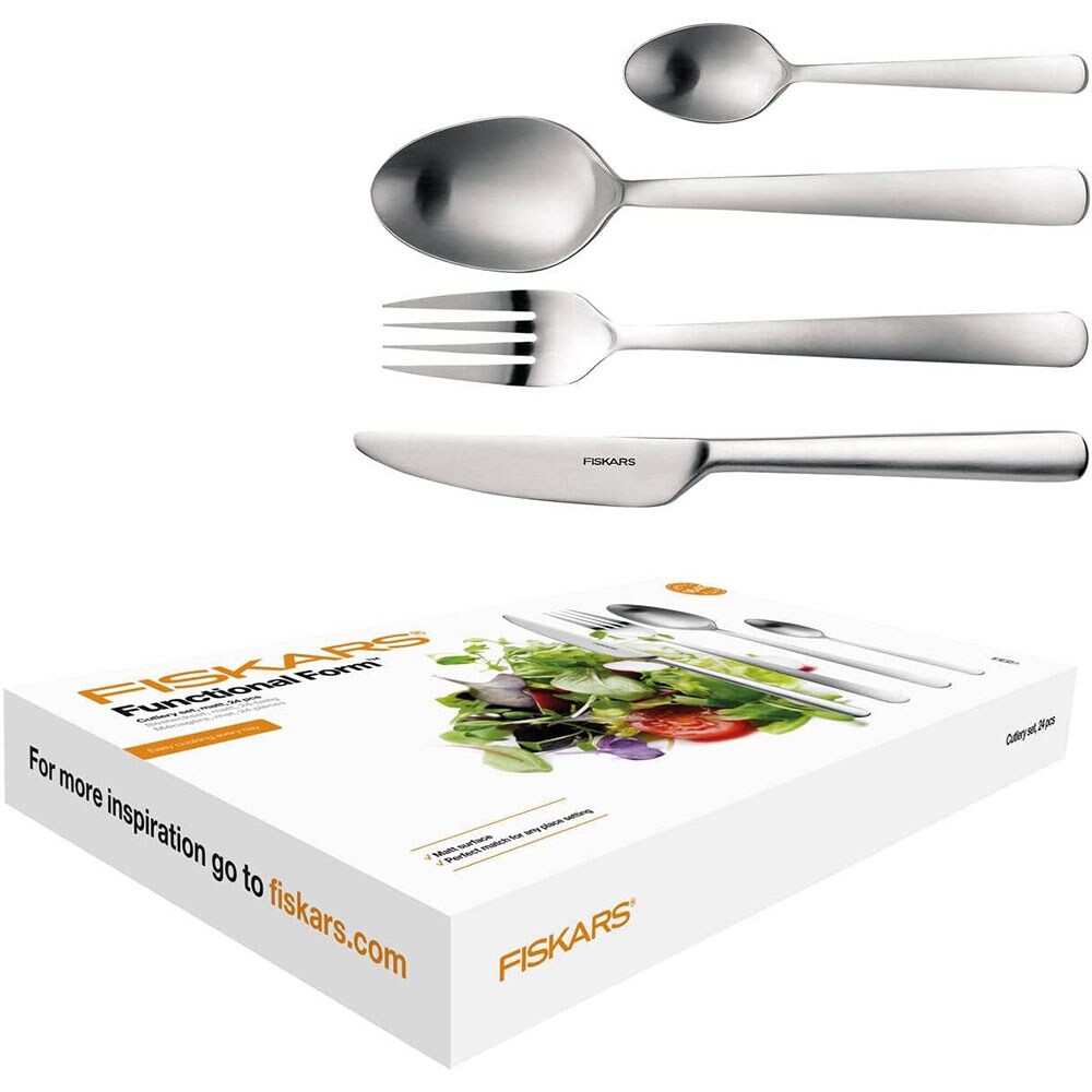 Set tacamuri FISKARS Functional Form 1002961, 24 piese, inox