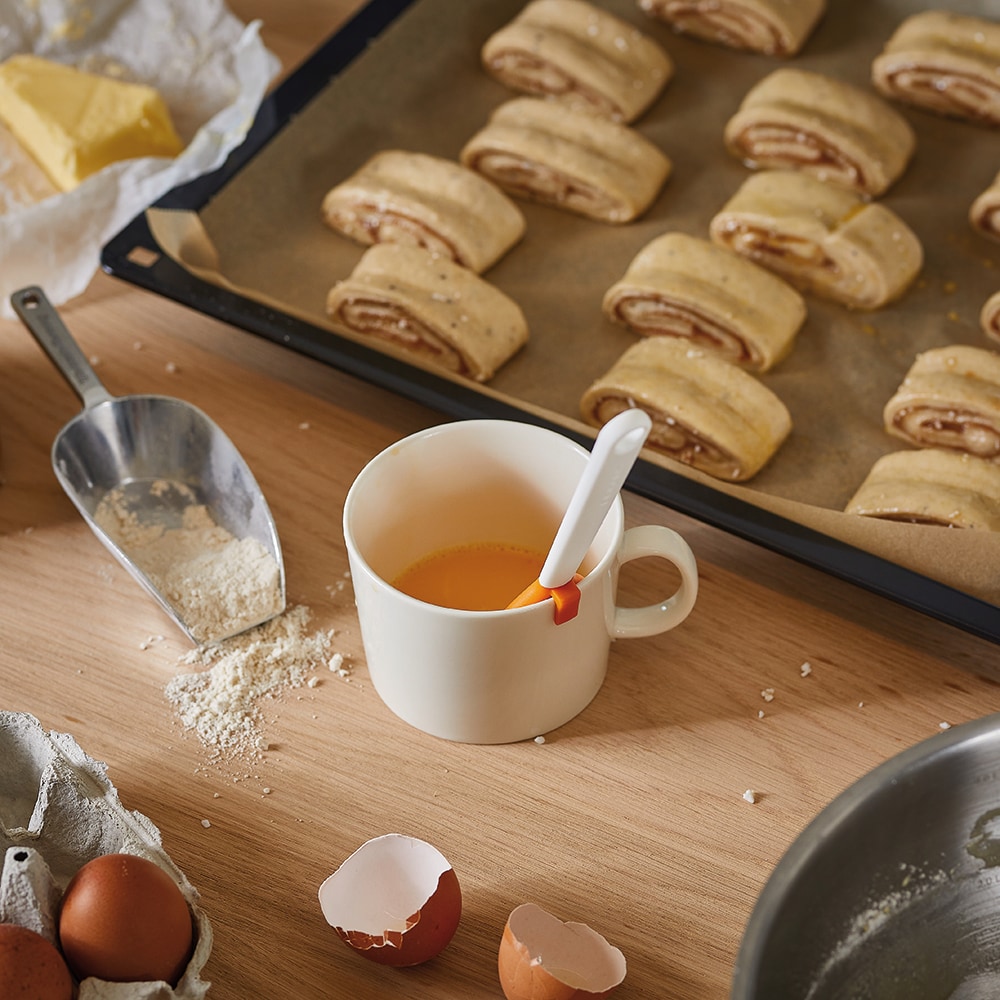 Pensula FISKARS Functional Form 1023614, silicon, portocaliu