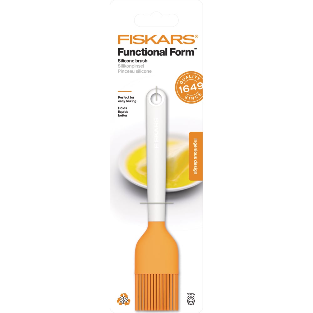 Pensula FISKARS Functional Form 1023614, silicon, portocaliu