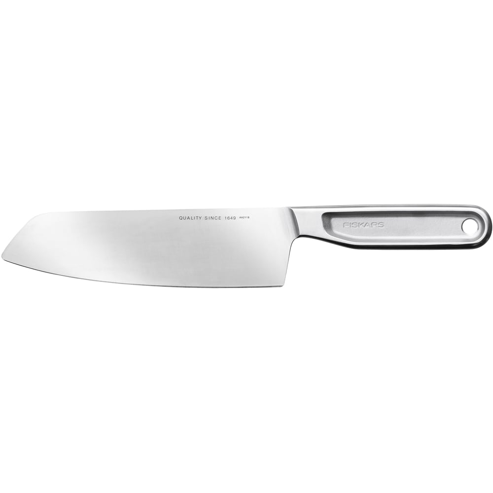 Cutit Santoku FISKARS All Steel 1062884, 17cm, otel, argintiu