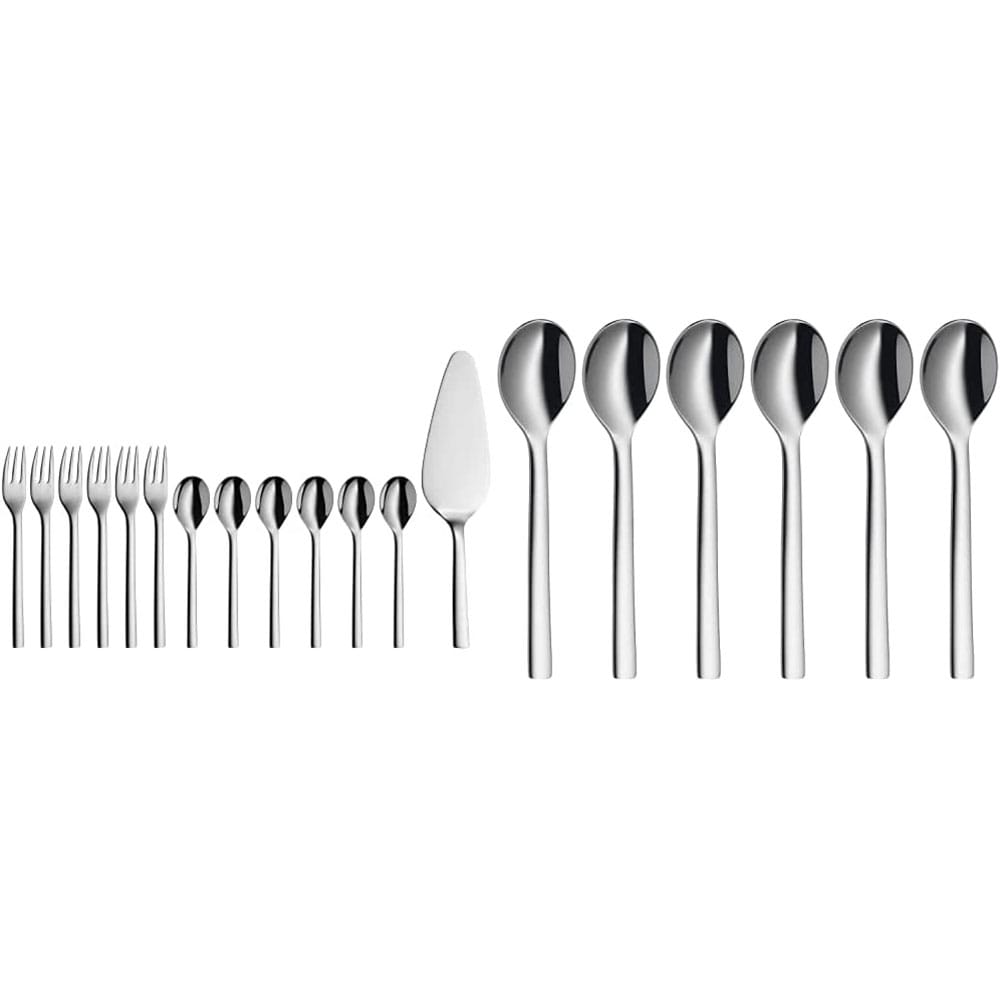 Set tacamuri pentru prajituri WMF Nuova, 13 piese, otel