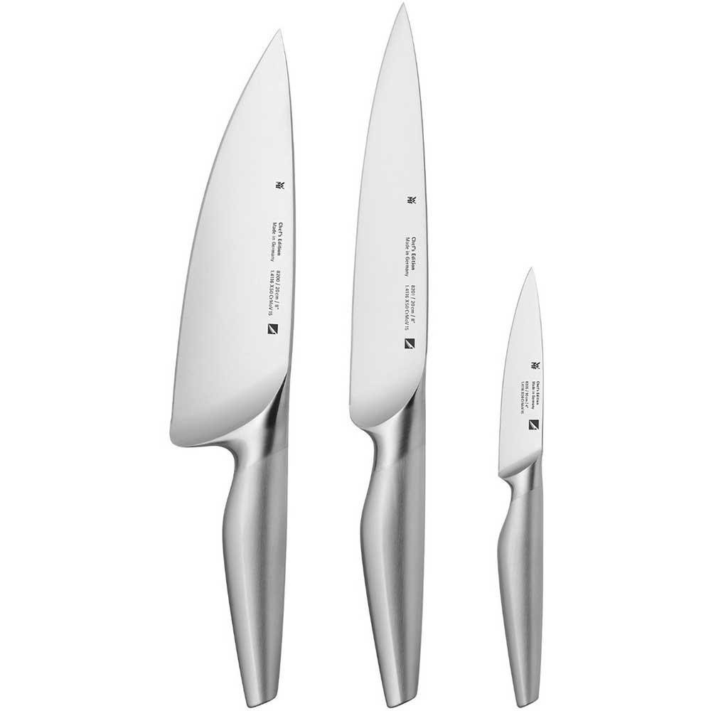Set cutite WMF Chef's Edition, 3 piese, 20cm, argintiu