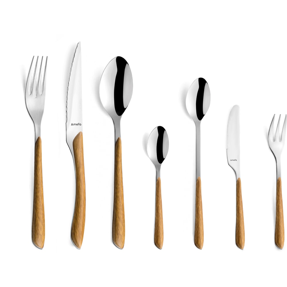 Set tacamuri AMEFA Eclat Nature, 26 piese, inox