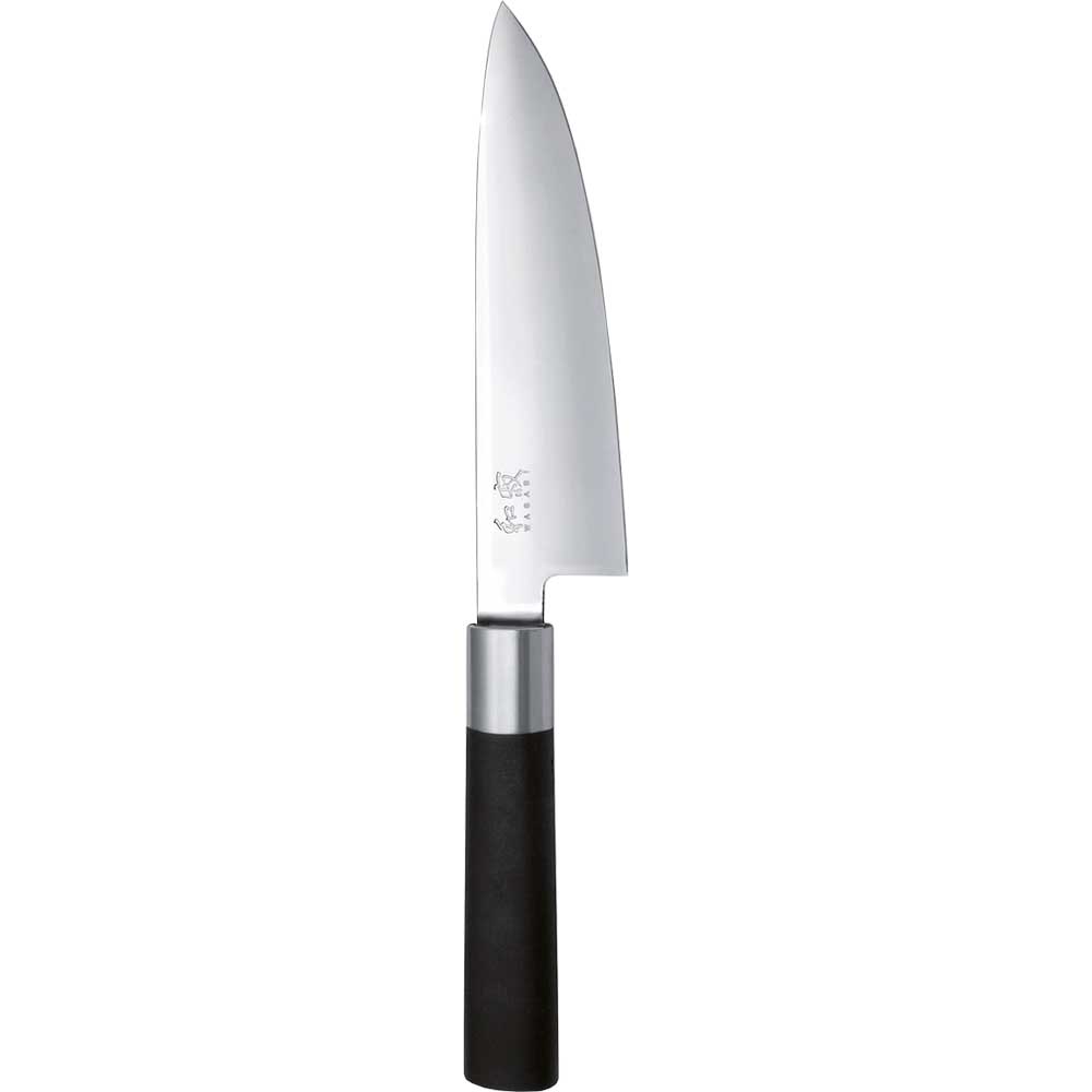 Cutit Chef KAI Wasabi 6715C, 15cm, inox, negru