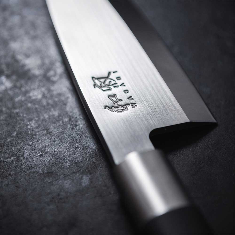 Cutit Chef KAI Wasabi 6715C, 15cm, inox, negru