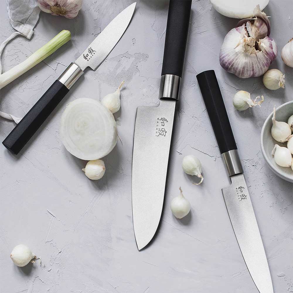 Cutit KAI Wasabi Yanagiba 6721Y, 21cm, inox, negru