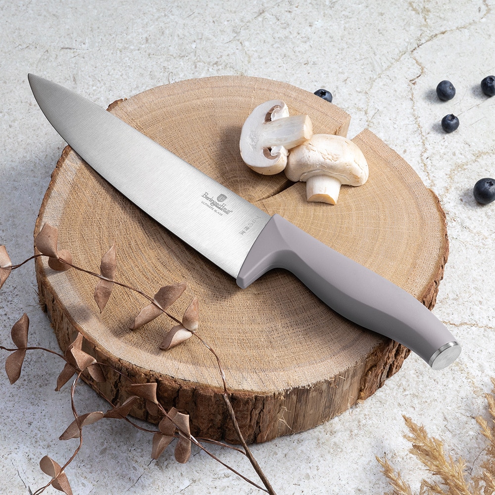 Set cutite BERLINGER HAUS BH/2946 + suport magnetic, 5 piese, otel, 9-20cm, gri