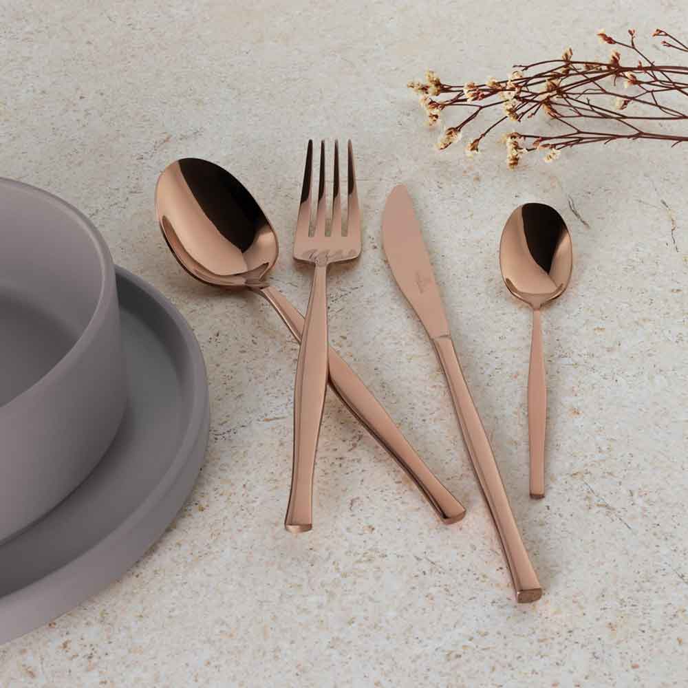 Set tacamuri BERLINGER HAUS BH 3065, 24 piese, otel inoxidabil, rose gold